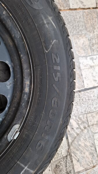 Vand 4 Jante + cauciucuri Debica de iarna  215/60R16 + capace